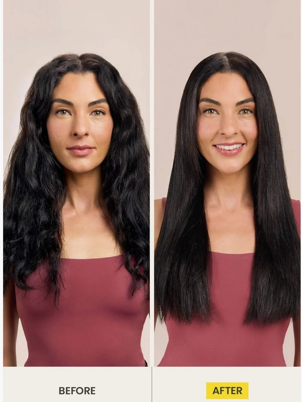 Drybar The Baby Brush Crush Yellow Mini Heated Straightening with Gray Bristles